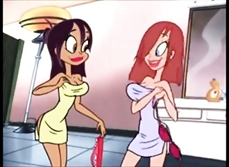 Animation porno sur la plage avec une pin-up