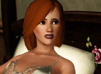 Porno 3 D avec une rouquine drôlement sensuelle